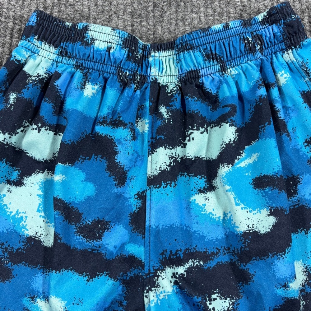 Under‎ Armour Shorts Kids Youth Medium Blue Digital Camo Athletic Activewear